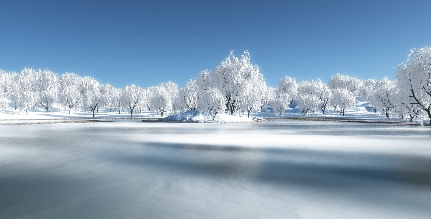 Zamarznięte jezioro Zamarznięte jezioro